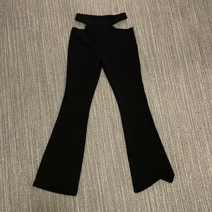 Cut Out Flare Pants